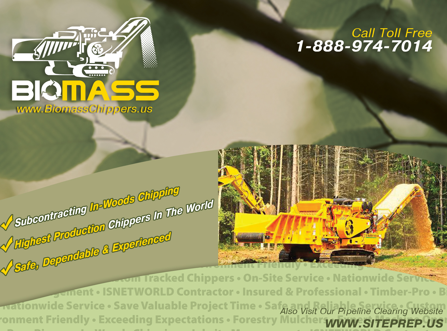 Biomass In-Woods Chipping Service